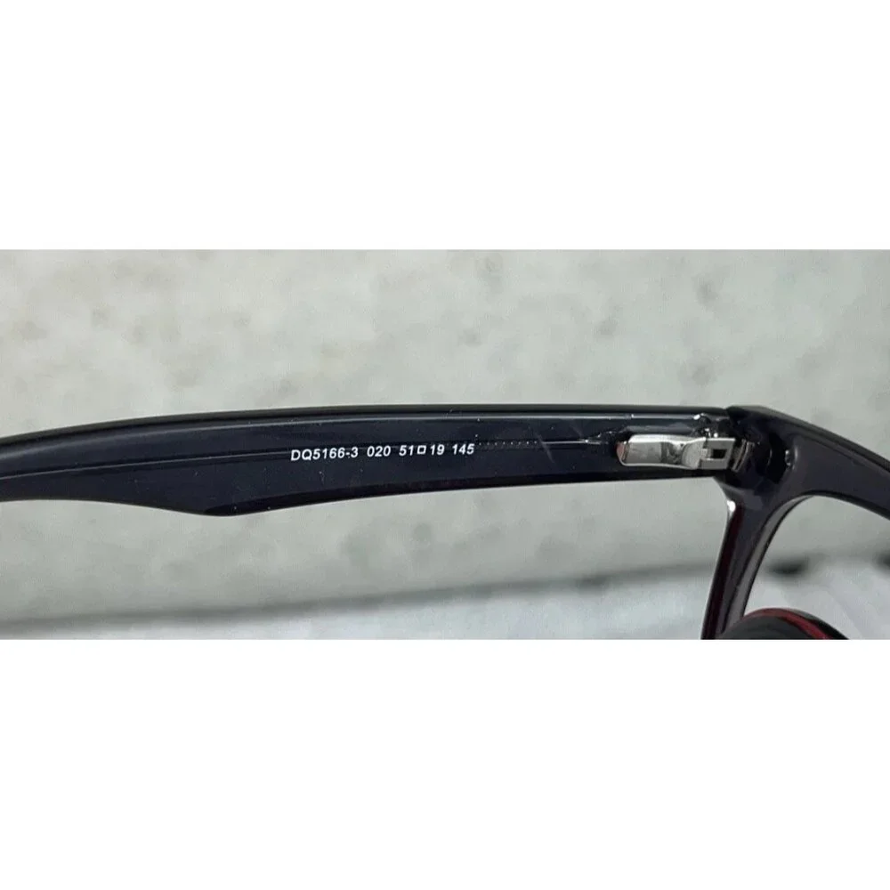 DSQUARED2 DQ5166-3 020 Square Full-Rim Black Red Eyeglasses Frames 51-19-145 - Picture 8 of 8